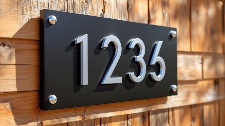 create contemporary house signage