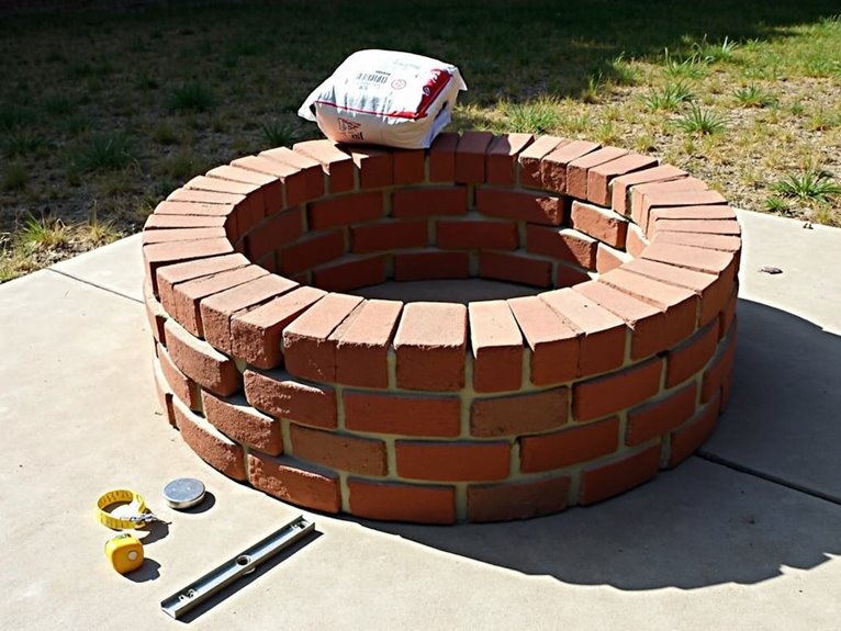 How To Build A Brick Fire Pit In A Weekend