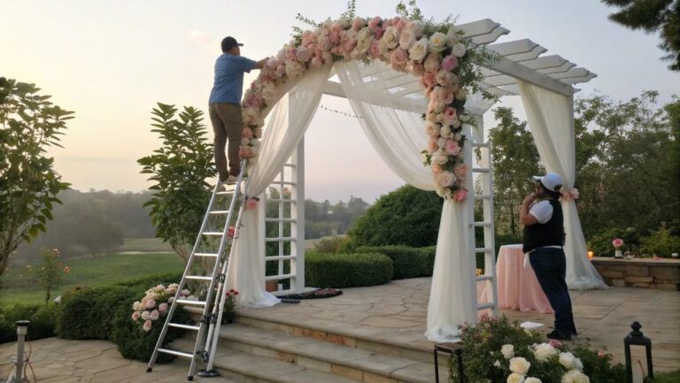 How to Decorate a Wedding Arch (DIY Tutorial)