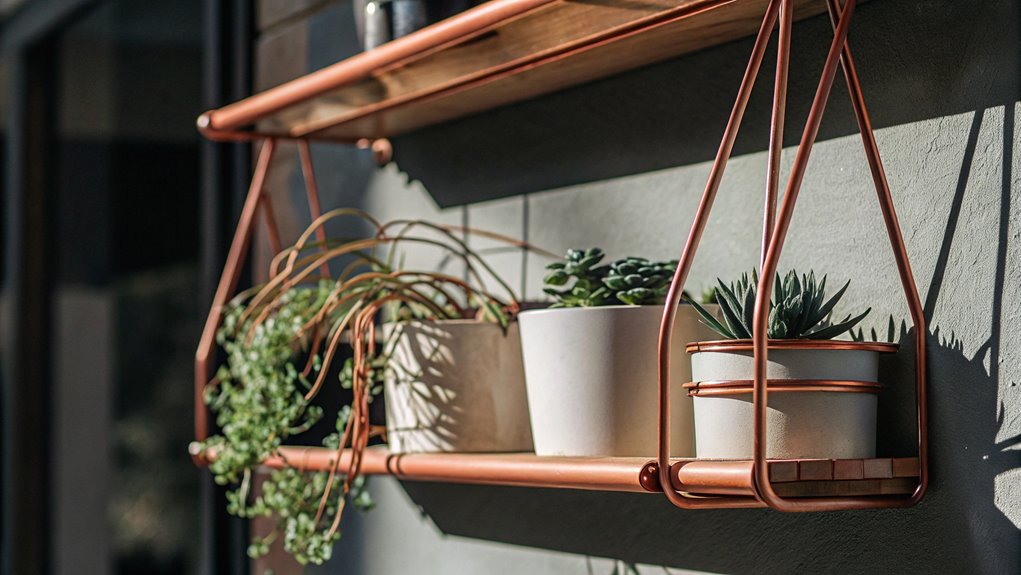 brass rod plant hanger