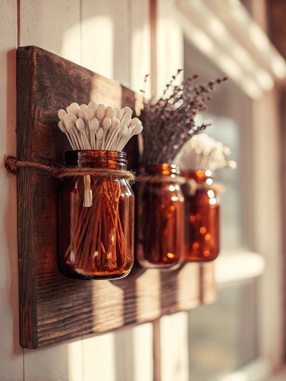 charming rustic bathroom storage