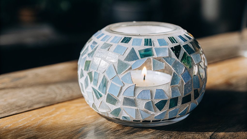 colorful decorative candle holders