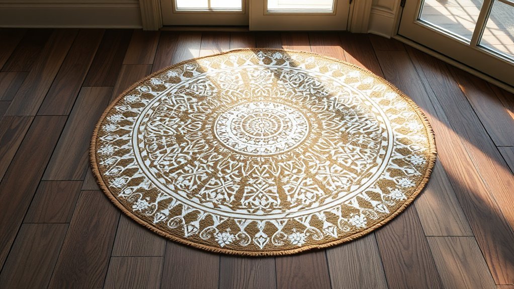 colorful decorative floor mat