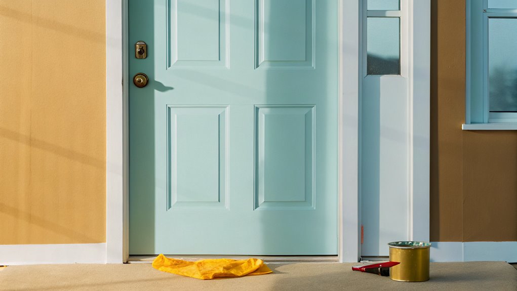 colorful door transformation project
