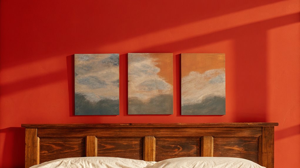 colorful wall art showcase