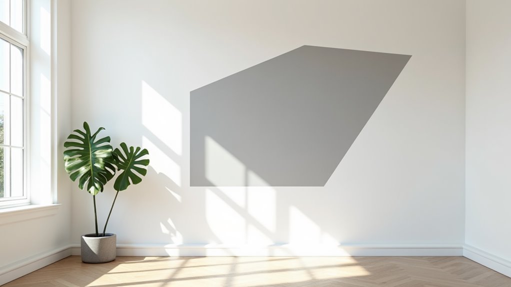 contemporary stencil wall decor