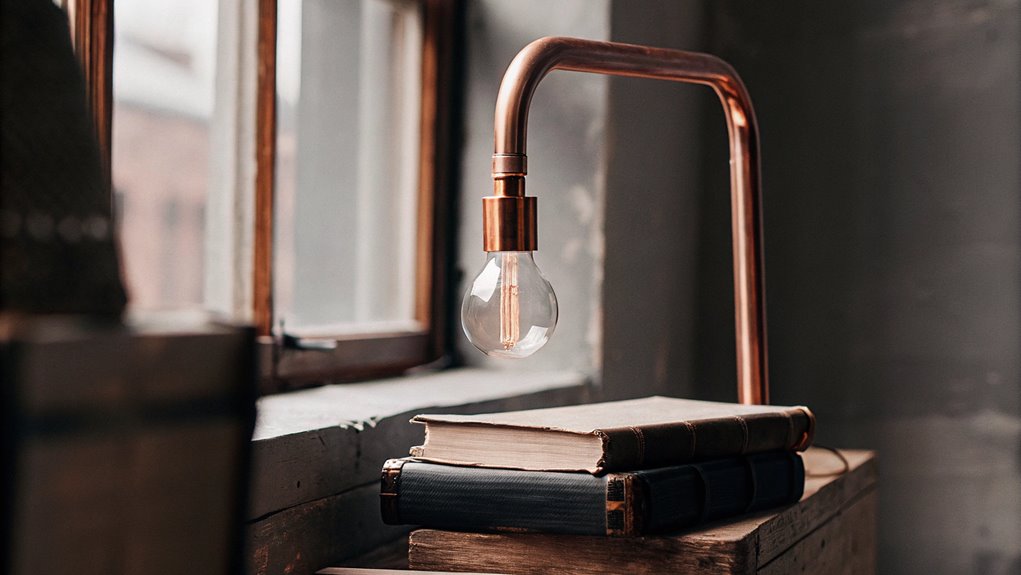 copper pipe lamp design