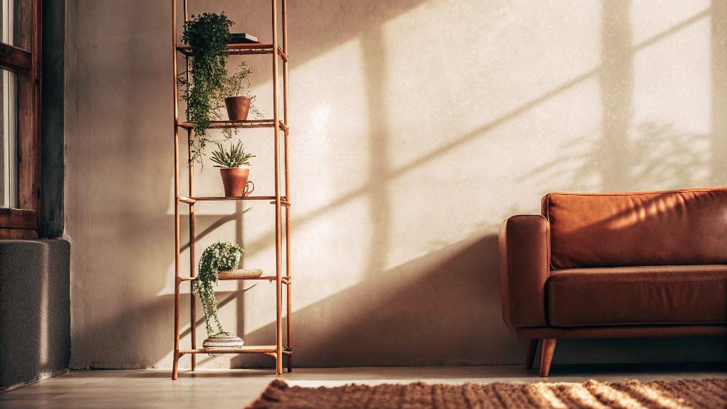 copper plant display stand