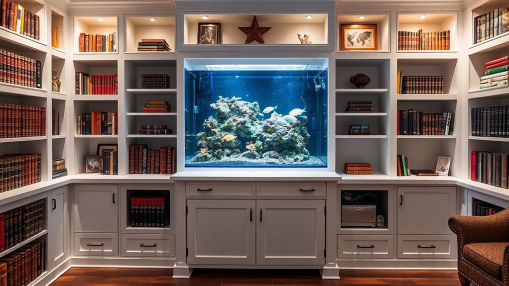 custom integrated shelving solution