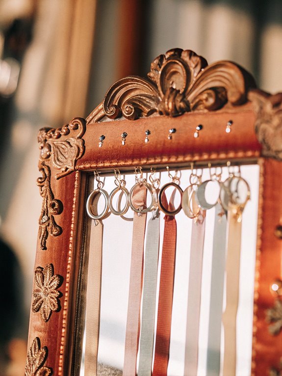 decorative mirror frame organizer