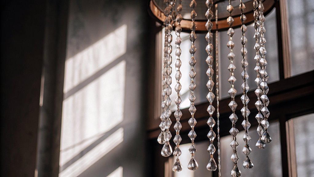 elegant hanging crystal decor