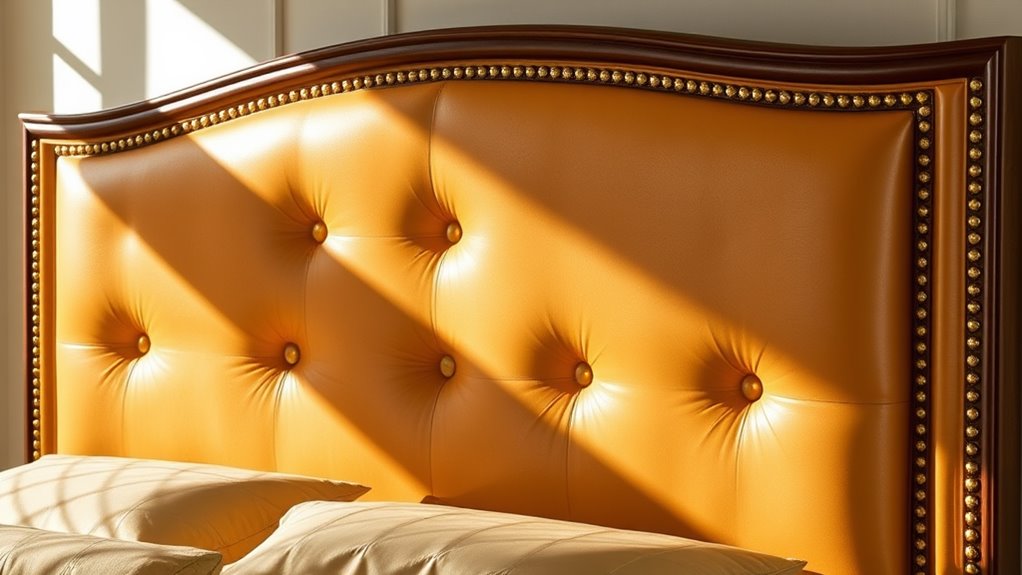 elegant leather and brass