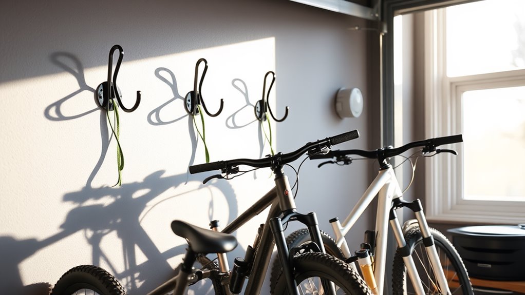 garage hook organization display