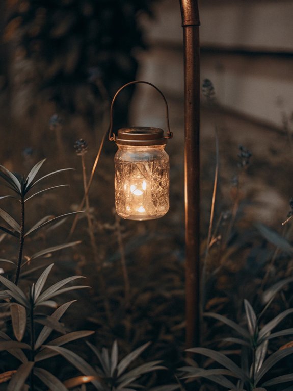 illuminated outdoor garden decor