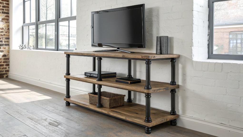 industrial style pipe display