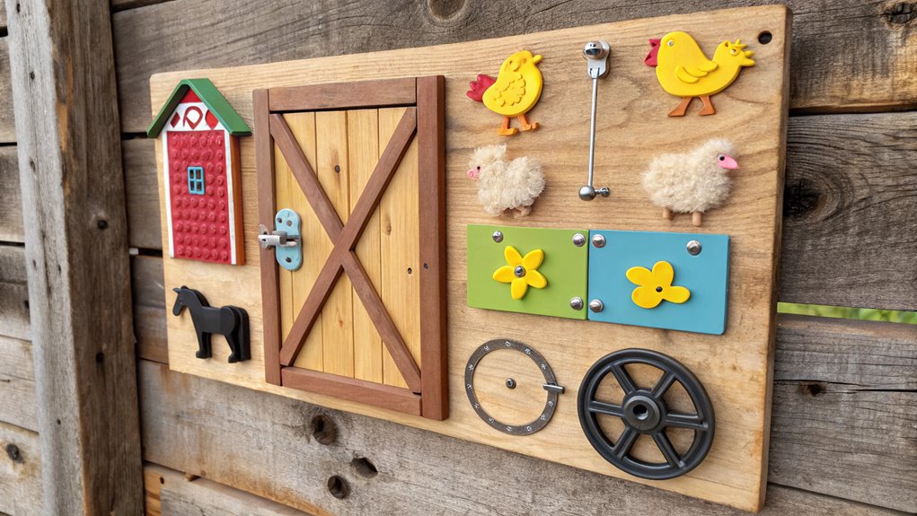 interactive farm animals board