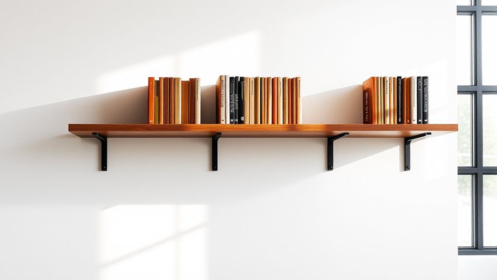 metal book ledge brackets