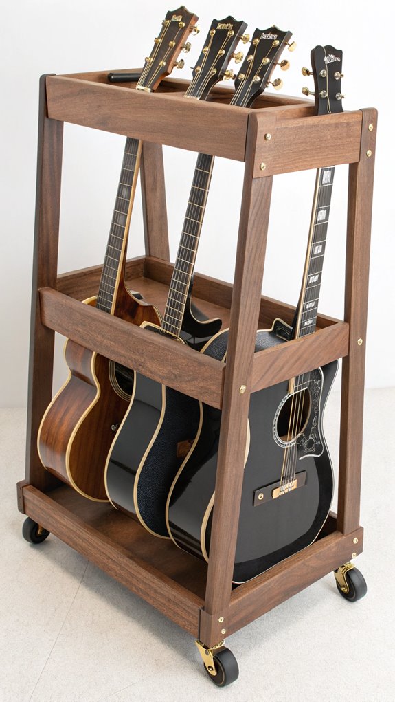 mobile guitar storage solution