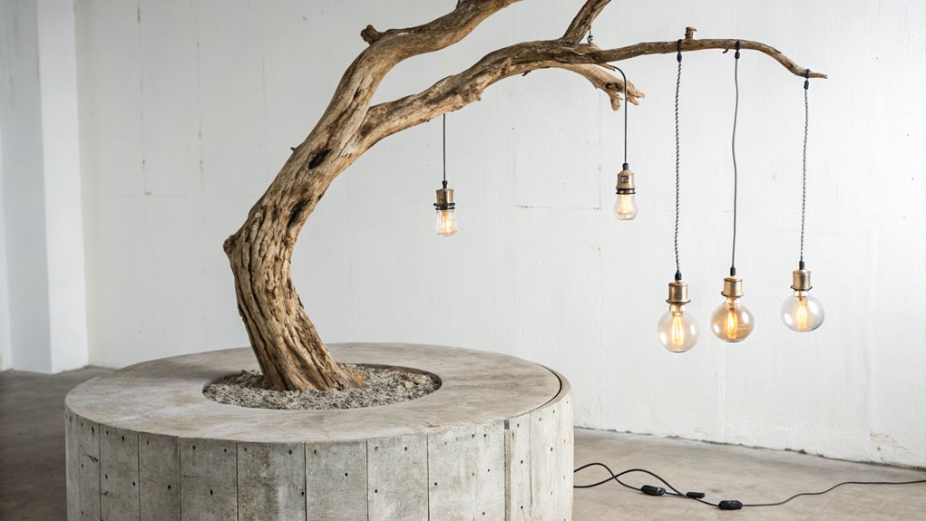 natural rustic branch illumination