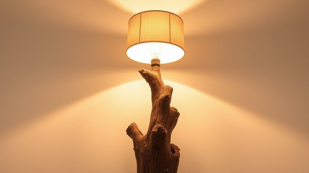 natural wood lighting fixture