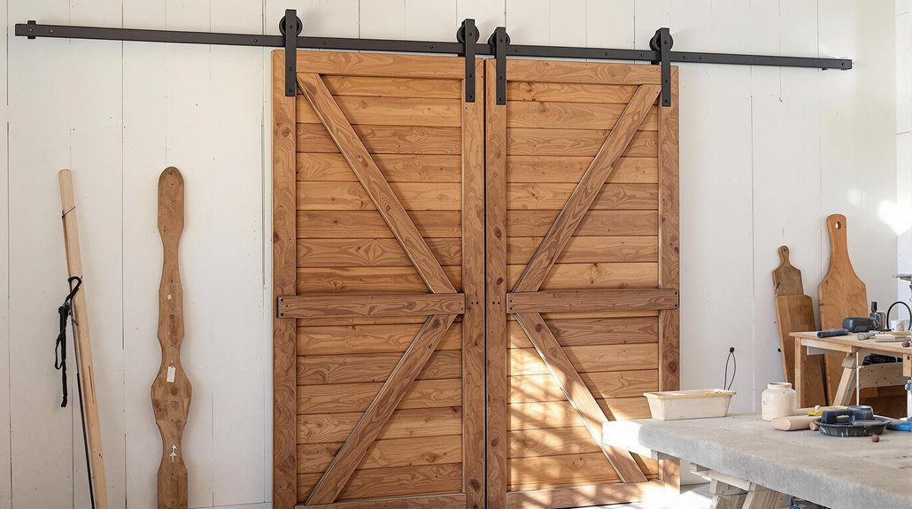 natural wooden door design