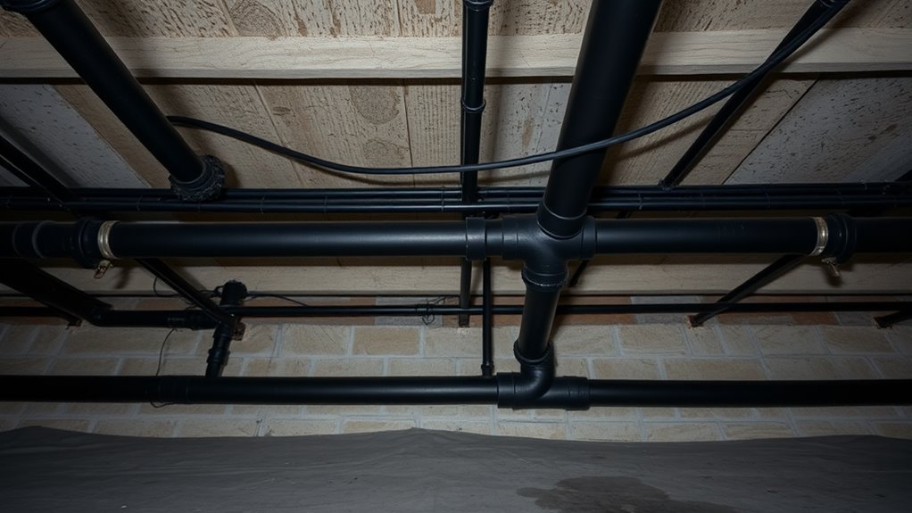 pipes arranged in grid