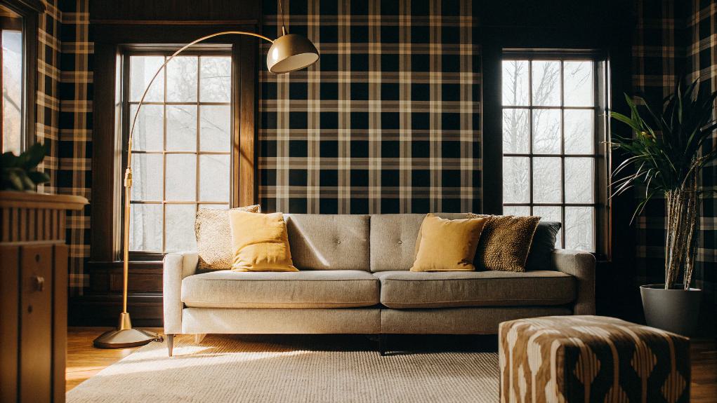 plaid wall design statement