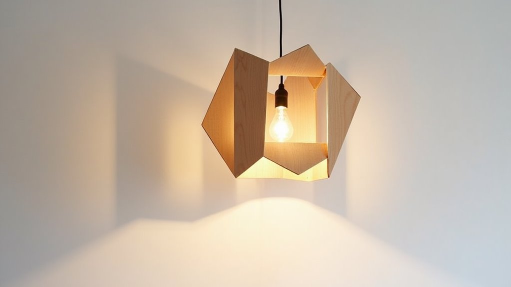 plywood lighting design project