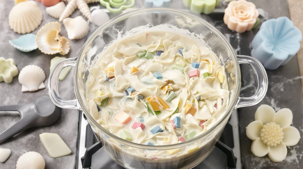 proper soap melting technique