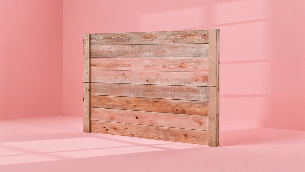 reclaimed wood headboard design