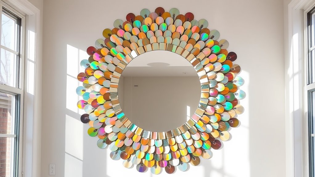 reflective decorative wall art