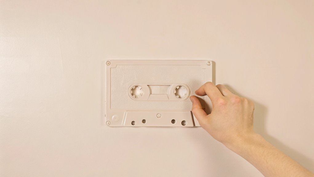 retro music themed wall decoration