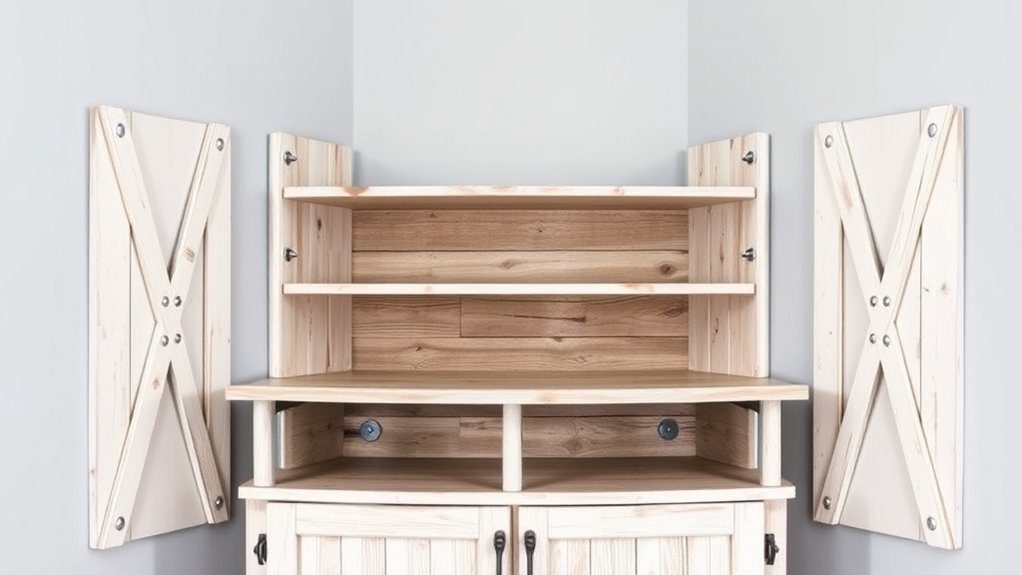 rustic display for produce