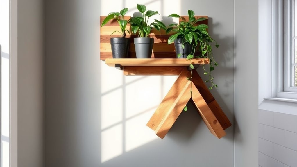 rustic pallet wood stand