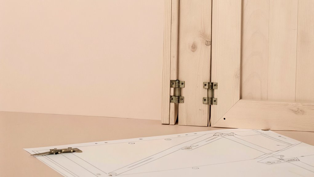 rustic queen sized wall bed