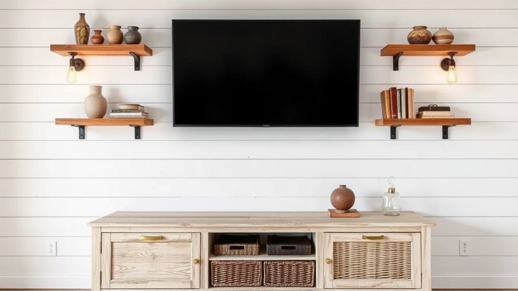 rustic wood paneling design