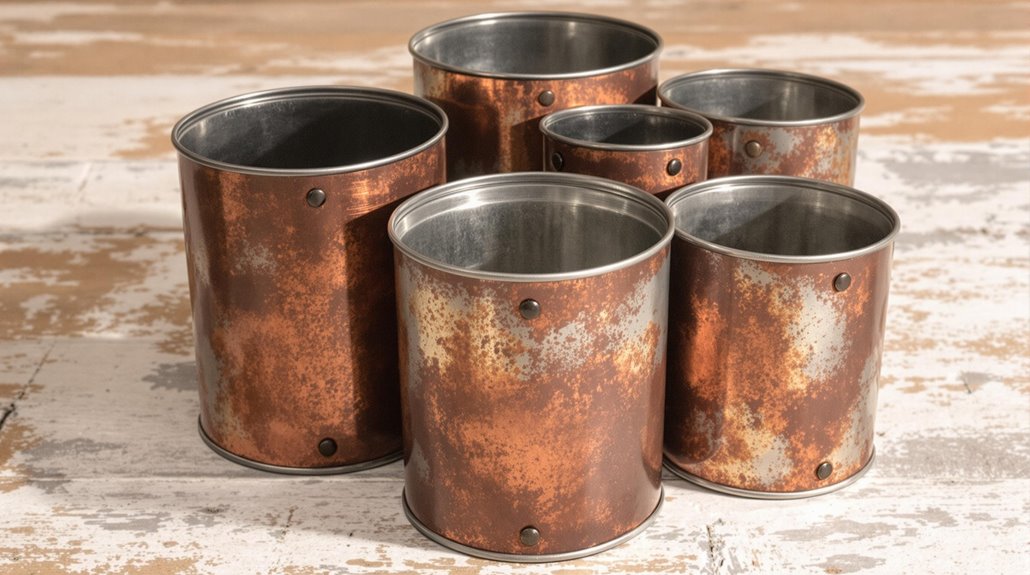 sleek industrial desk organization