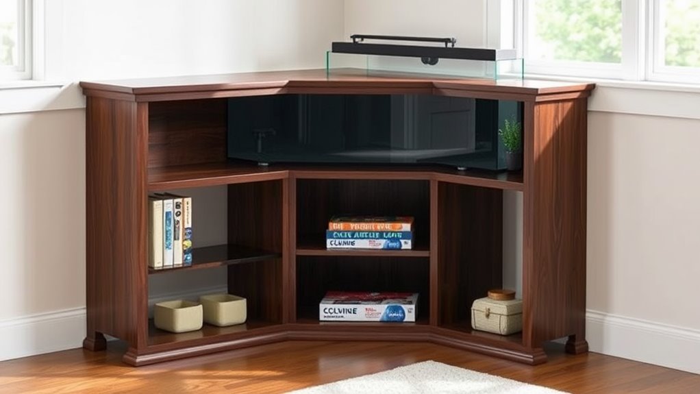 space saving corner shelf