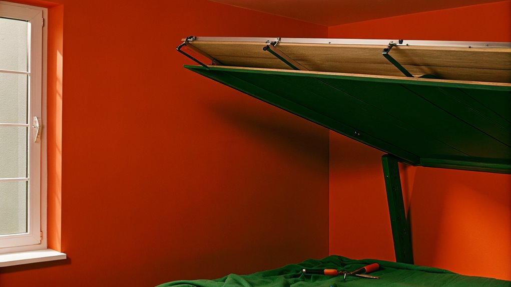 space saving foldable bed