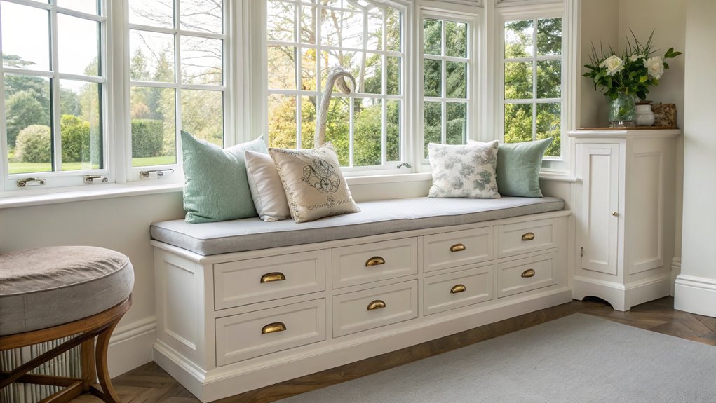 storage space under window