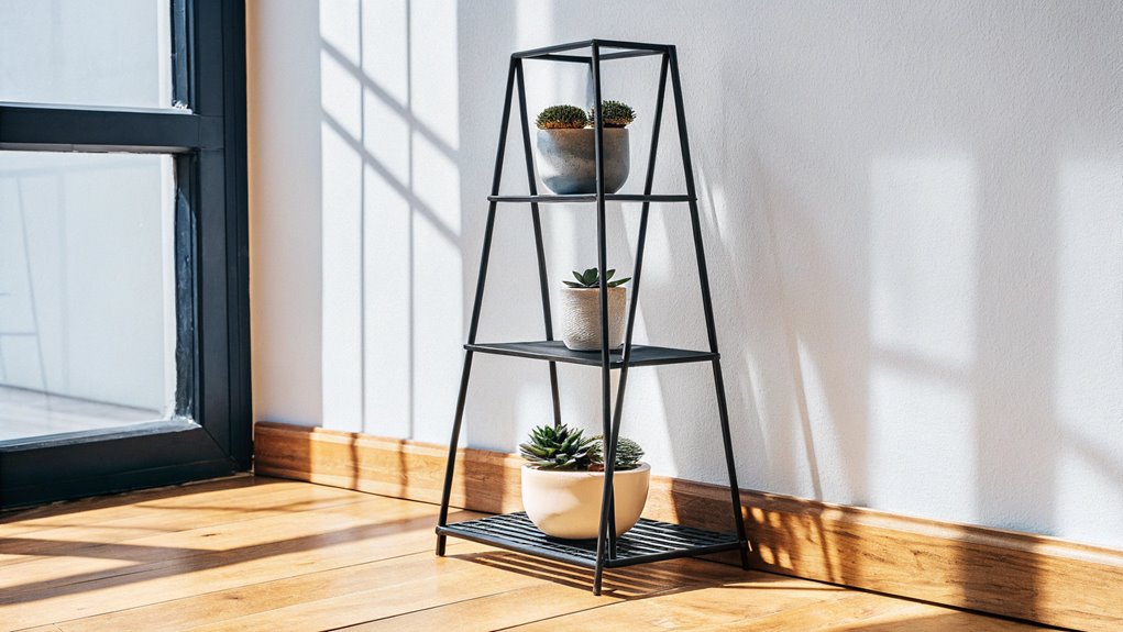 stylish geometric plant holder