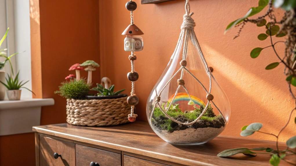 stylish indoor plant display