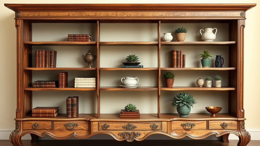 stylish open shelving design