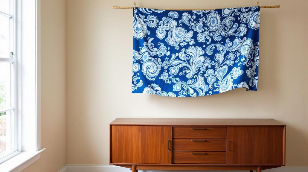 textile art wall display