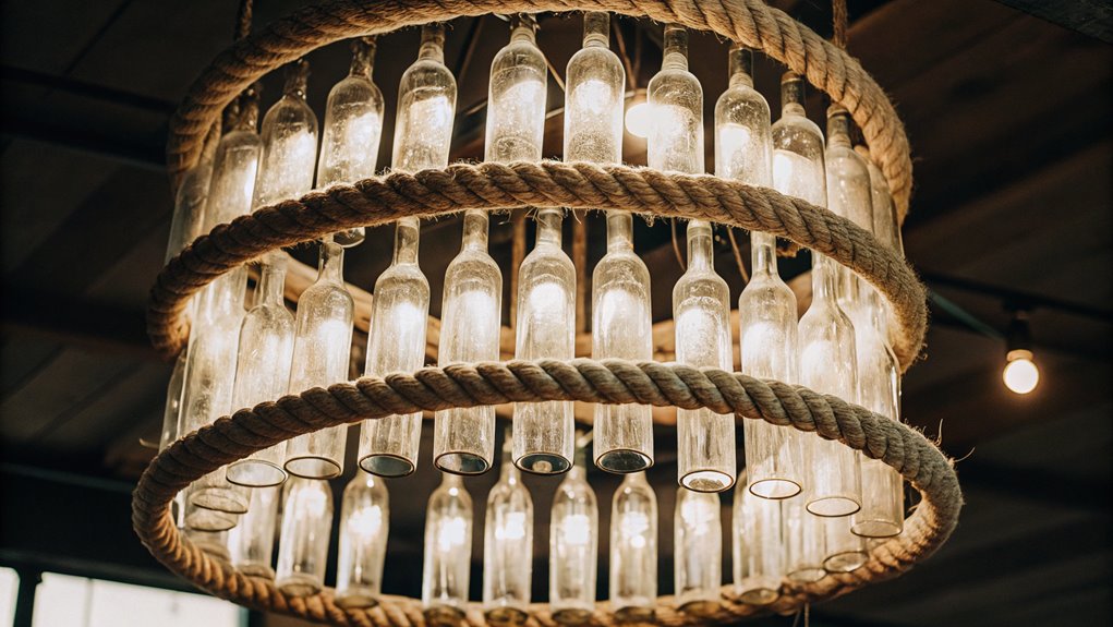 tiered glass bottle light