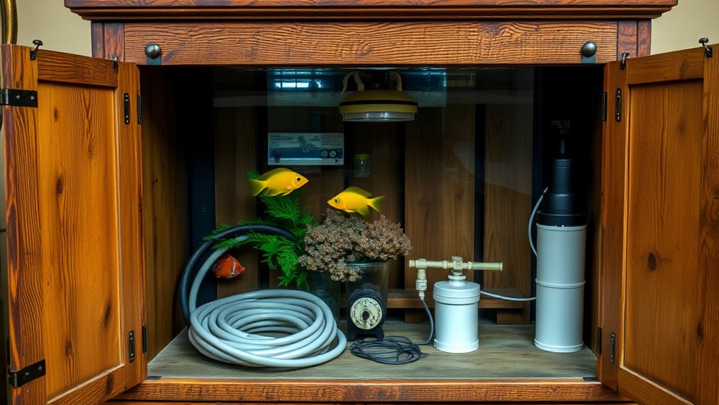 upcycled furniture display stand