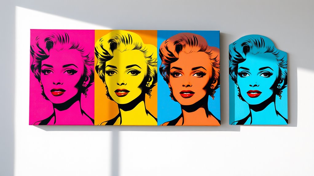 vibrant artistic canvas portrait