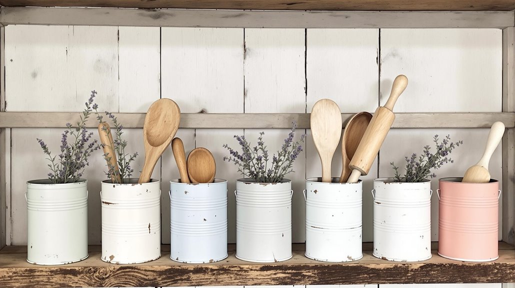 vintage culinary decor showcase