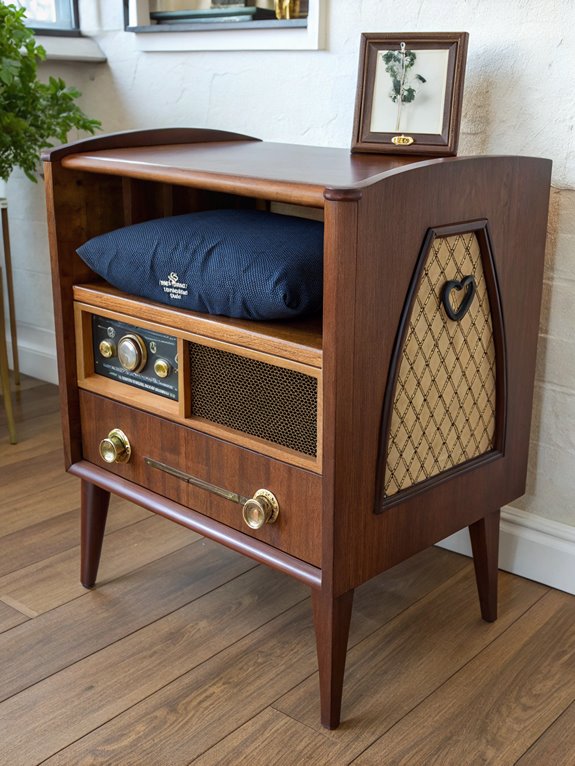 vintage furniture with storage