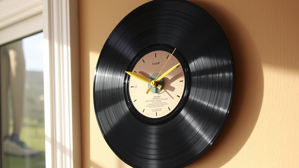 vinyl clock wall decor